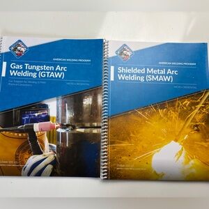 Gas Tungsten Arc Welding GTAW and Shielded Metal Arc‎ Welding spiral bound books